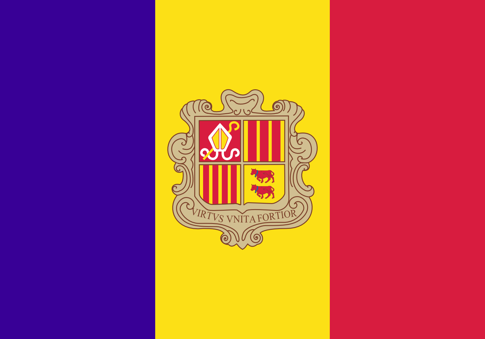 Andorra country flag