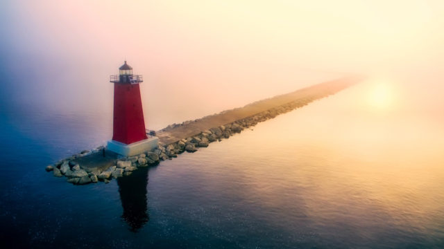 michigan historic lighthouses manistique