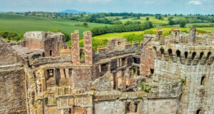 raglan castle monmouthshire, gwent, wales